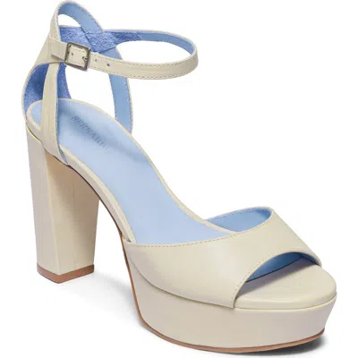 Bernardo Footwear Valeria Leather Platform Sandal In Neutral