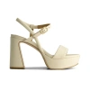 Bernardo Footwear Ventura Platform Sandal In Eggshell