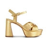 Bernardo Footwear Veronika Platform Sandal In Gold