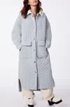 Bernardo Full Length Quilted Jacket In Multi