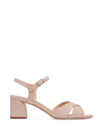 Bernardo Ginni Crossover-strap Buckle-fastening Sandals In Pink