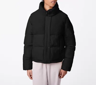 Bernardo Glam Block Puffer In Black