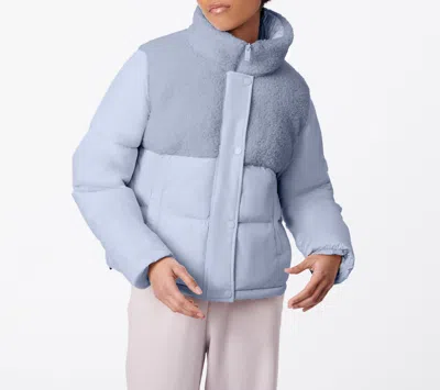 Bernardo Glam Block Puffer In Blue