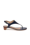 Bernardo Women's Goldy Leather Demi Heel Sandals In Navy