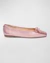 Light Pink Metallic Nappa Mestico