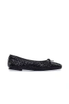 Bernardo Women's Gwynn Woven Patent Leather Ballet Flats In Black