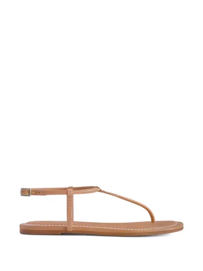 Bernardo Hercu T-strap Sandals In Brown