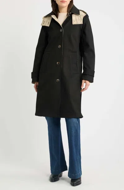 Bernardo Heritage Long Raincoat In Black