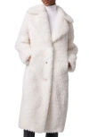 Bernardo High Pile Fleece Coat In White