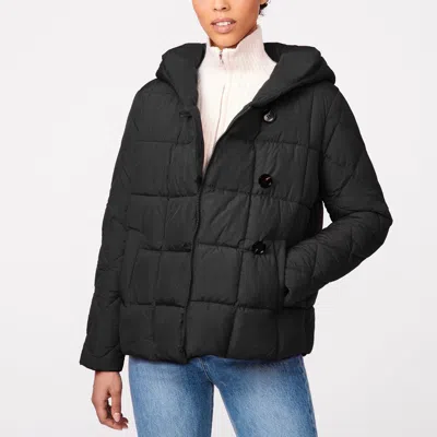 Bernardo Hooded Puffer Jacket In Black