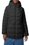 Bernardo Hooded Puffer Jacket With Bib In Black