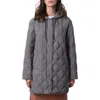 Bernardo Hooded Quilted Liner Jacket In Pewter