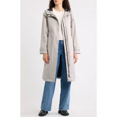 Bernardo Hooded Raincoat In Gold