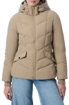 Bernardo Hooded Recycled Polyester Puffer Jacket In Moon Rock