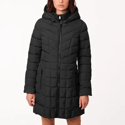 Bernardo Hooded Walker Puffer In Black