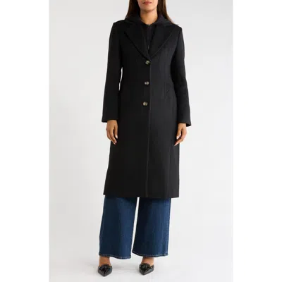 Bernardo Jacket With Knit Bib In Black