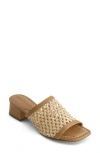 Bernardo Jenne Low Block Heel Sandal In Brown