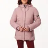 Bernardo Layered Puffer Jacket In Pink