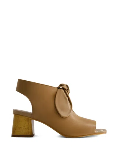 Bernardo Lizzie Knot-detail Sandals In Yellow