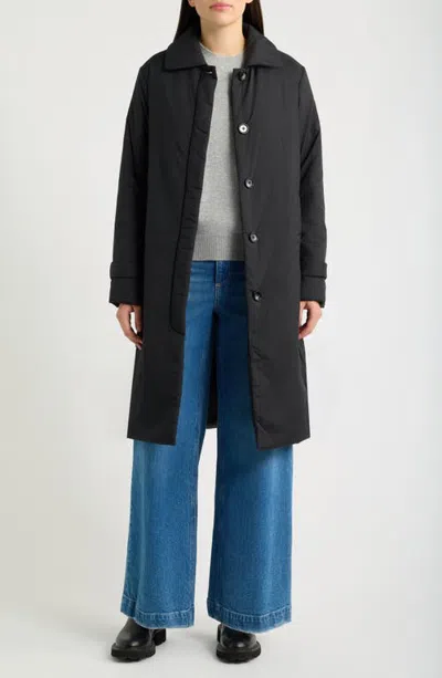 Bernardo Long Liner Coat In Gray