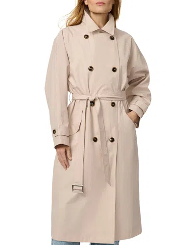 Bernardo Long Trench Coat In Beige