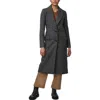 Bernardo Long Twill Coat In Gray
