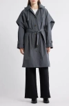 Bernardo Longline Belted Raincoat