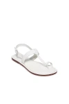 Bernardo Women's Maverick 2 Leather Toe Ring Sandals In White