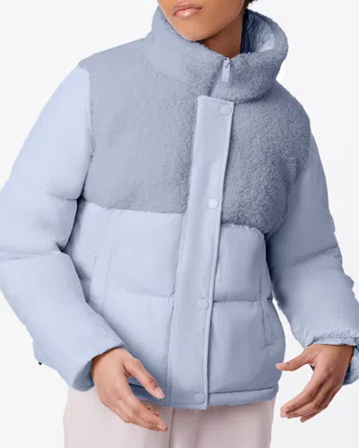 Bernardo Medium Bernie Puffer Coat In Blue