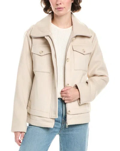 Bernardo Metro Haven Wool-blend Jacket In Neutral