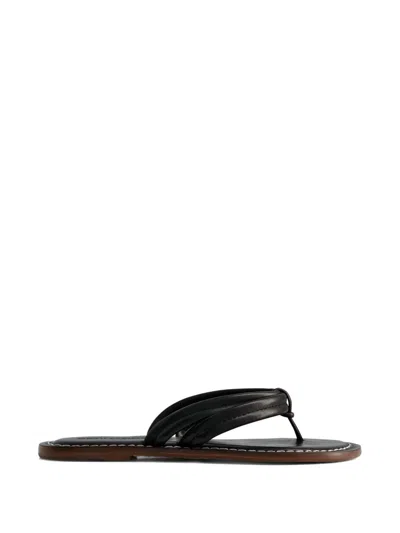 BERNARDO MIAMI LEATHER SANDALS
