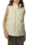 Bernardo Minimalist Double Needle Stitch Recycled Polyester Puffer Vest In Sage