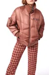 Bernardo Multi Stitch Puffer In Multi