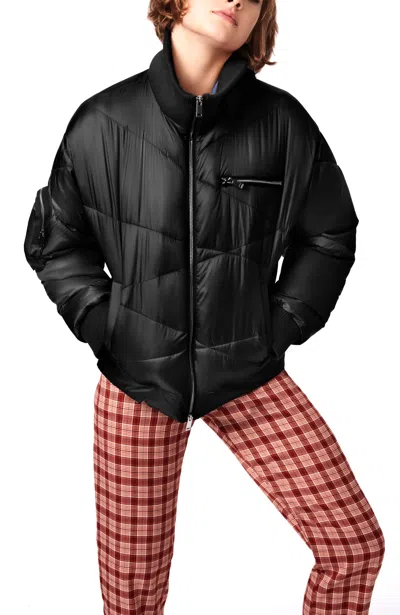 Bernardo Multi Stitch Puffer In Black