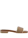 Bernardo Myko Striped Flat Sandals