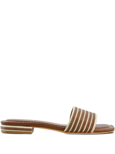Bernardo Myko Striped Flat Sandals