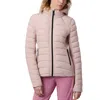 Bernardo Hooded Quilted Water Repellent Jacket In Pink