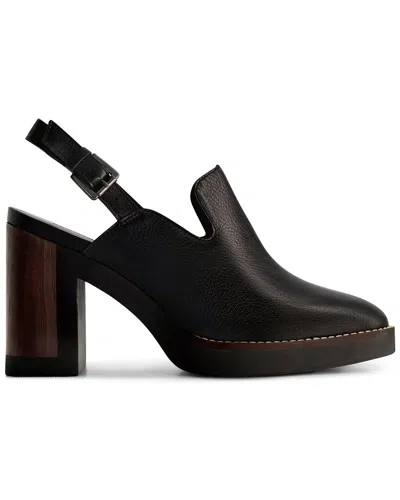 BERNARDO BERNARDO NEZA LEATHER PLATFORM SLINGBACK