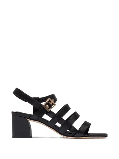 Bernardo Novi Strappy Buckle Sandals In Black