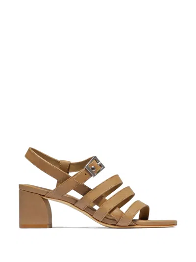 Bernardo Novi Strappy Buckle Sandals In Brown