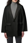 Bernardo Oversize Ponte Knit Blazer In Black