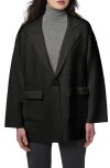 Bernardo Oversize Ponte Knit Blazer In Black