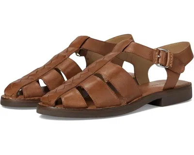 Bernardo Pippa Fisherman Women's Brown Leather Adjustable Strap Sandals Ver375 In Blue
