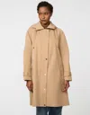 Bernardo Polyester Woven Rain Coat In Brown