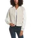 Bernardo Ponte Varsity Jacket In Neutral