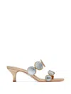 Bernardo Prya Circle Sandals In Silver