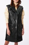 Bernardo Pu Long Vest In Black