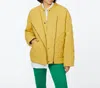 Bernardo Puff Bomber Jacket In Orange