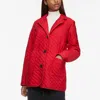 Bernardo Quilted Blazer In Red