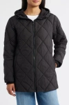 Bernardo Quilted Packable Puffer Jacket In Black